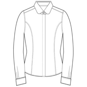 Brook Taverner Ladies Trevi Long Sleeve Poplin Shirt