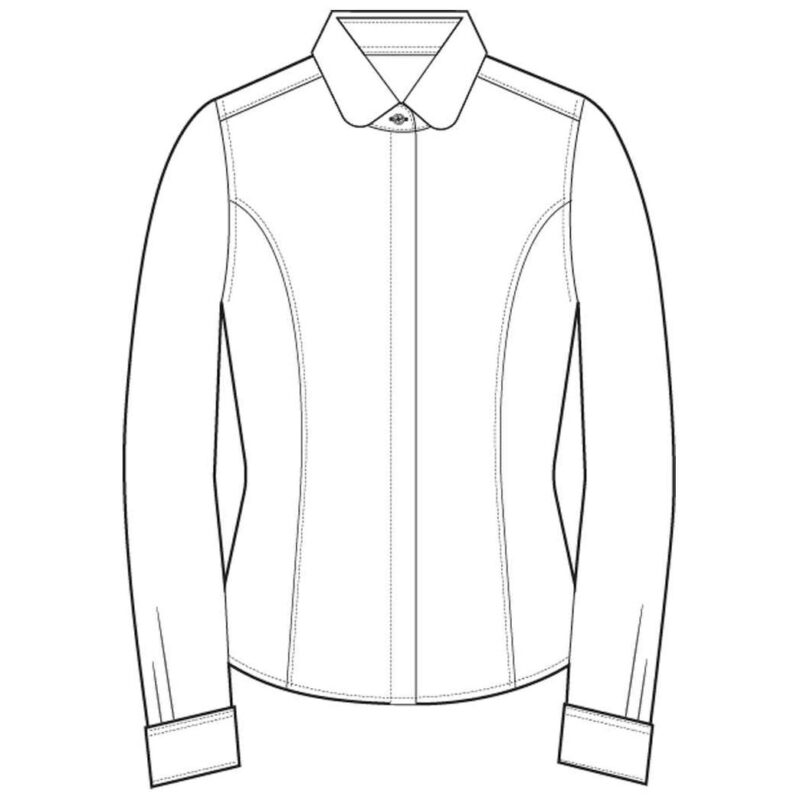 Brook Taverner Ladies Trevi Long Sleeve Poplin Shirt