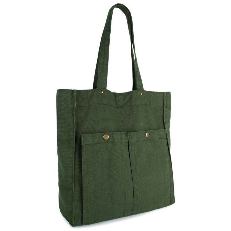 Kimood Washed Cotton Bag with Pockets