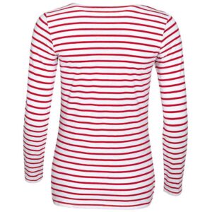 SOL'S Ladies Marine Long Sleeve Striped T-Shirt