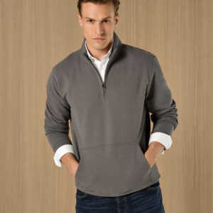 Kustom Kit Regular Fit 1/4 Zip Pique Sweatshirt