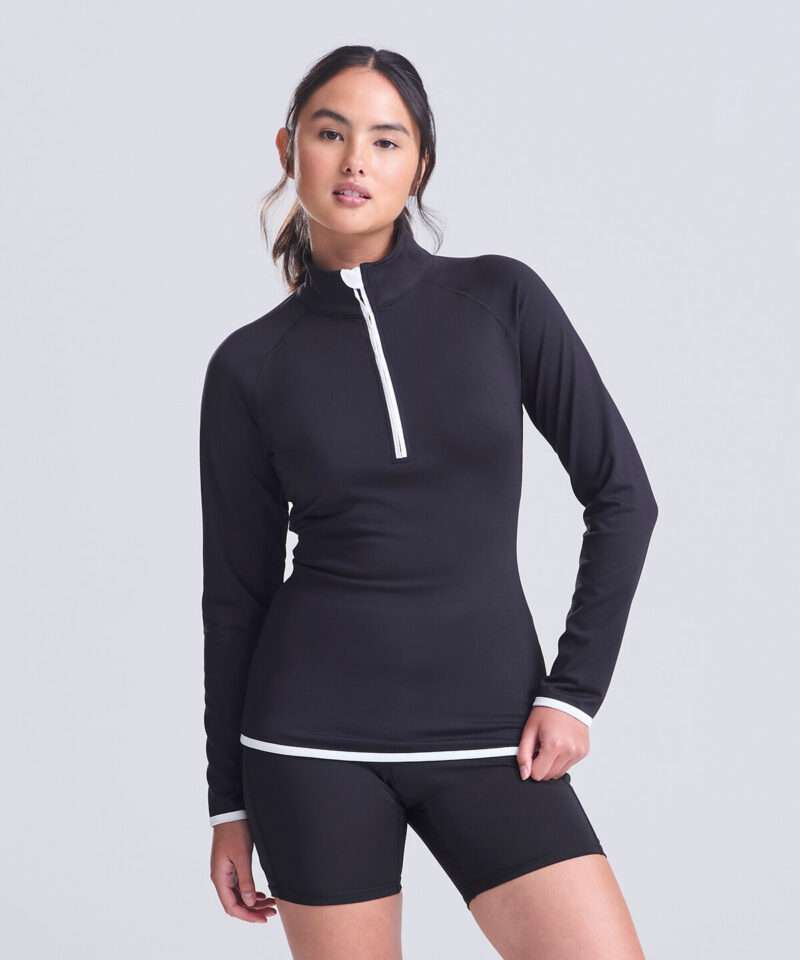 AWDis Ladies Cool Half Zip Sweat Top
