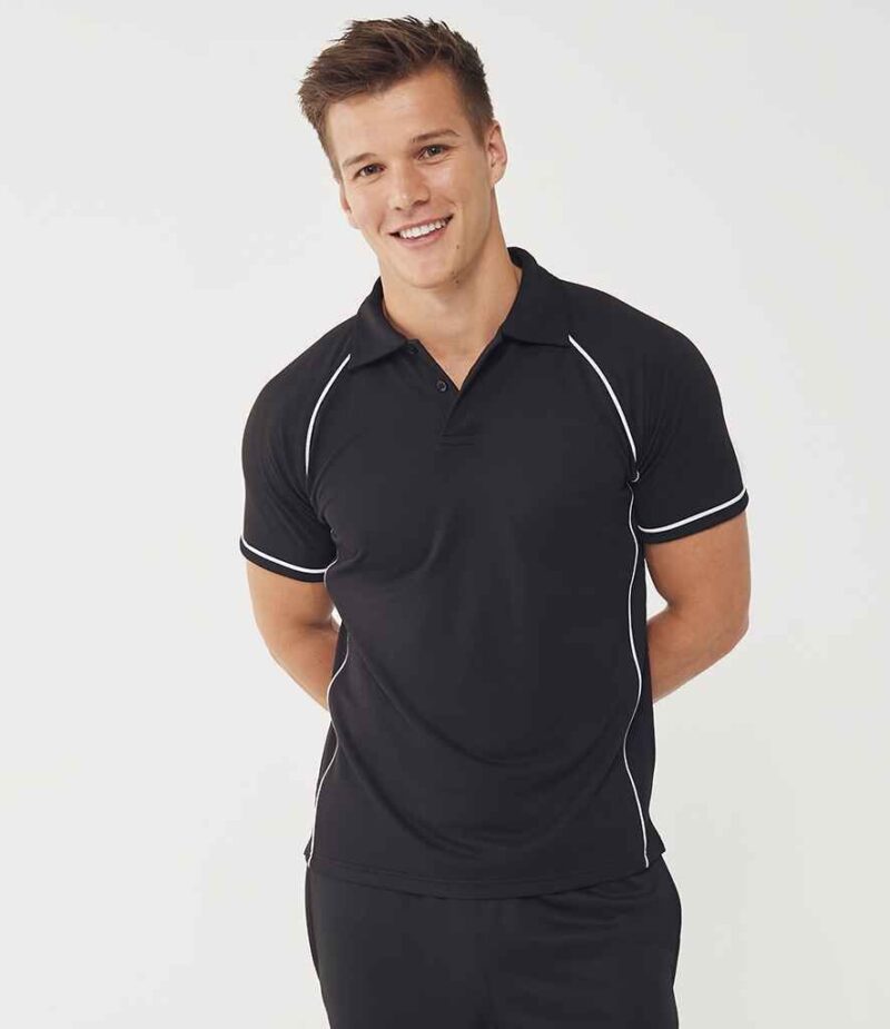 Finden + Hales Performance Piped Polo Shirt