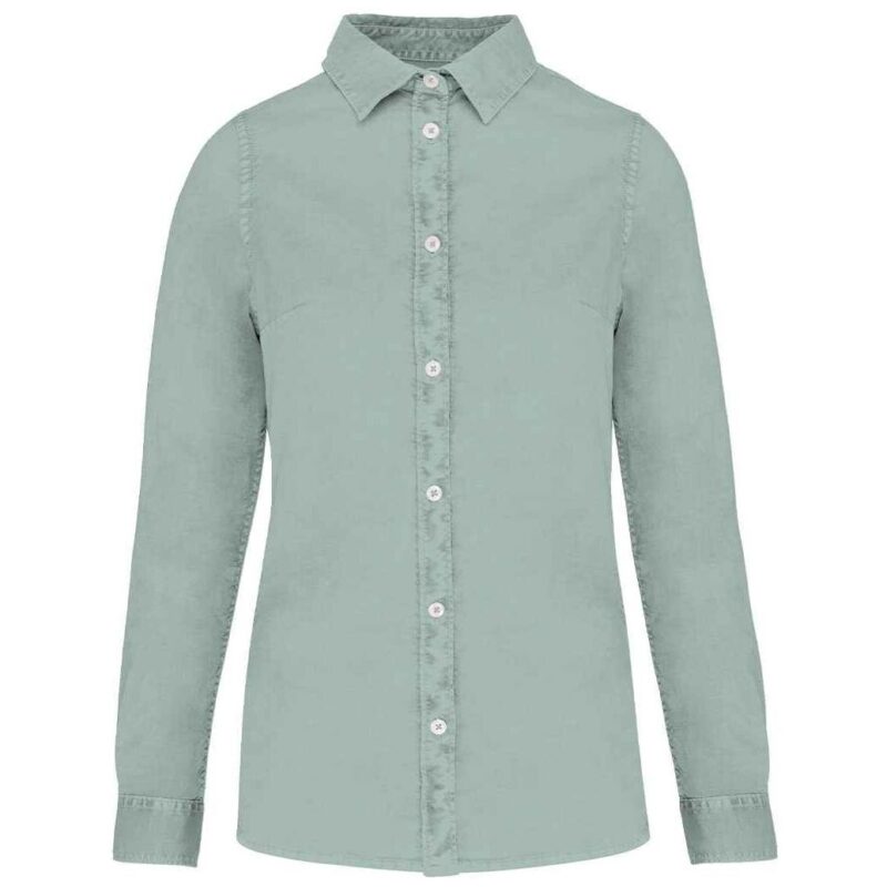 Native Spirit Ladies Washed Long Sleeve Shirt