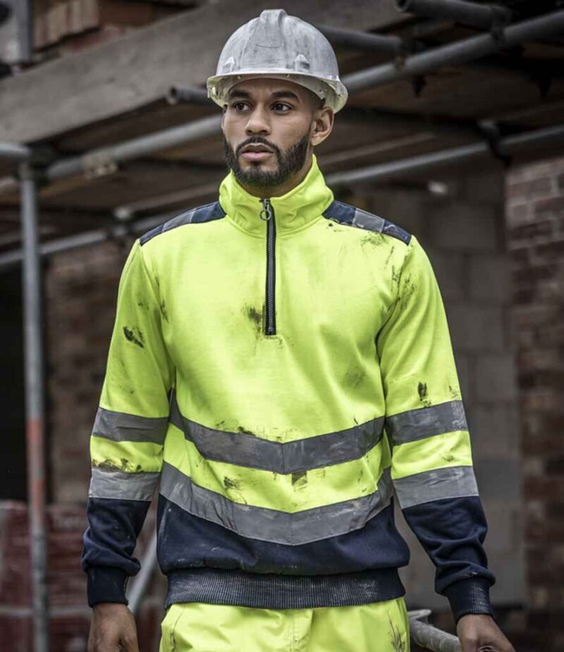 Regatta High Visibility Pro 1/4 Zip Sweatshirt