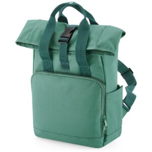 BagBase Recycled Mini Twin Handle Roll-Top Backpack
