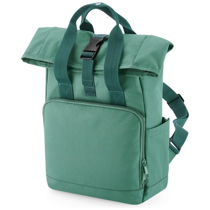 BagBase Recycled Mini Twin Handle Roll-Top Backpack