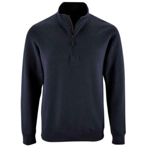 SOL'S Stan Contrast Zip Neck Sweatshirt