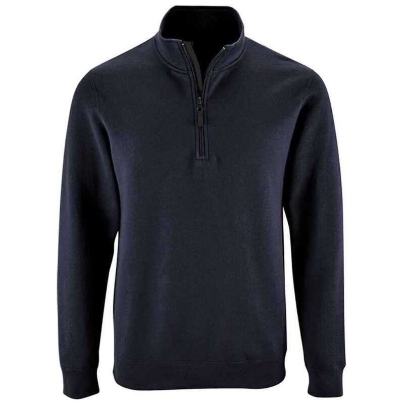 SOL'S Stan Contrast Zip Neck Sweatshirt