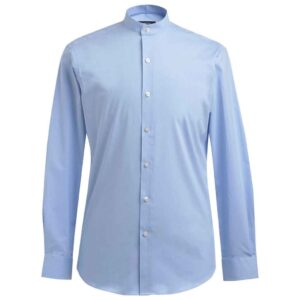 Brook Taverner Volterra Long Sleeve Grandad Collar Shirt