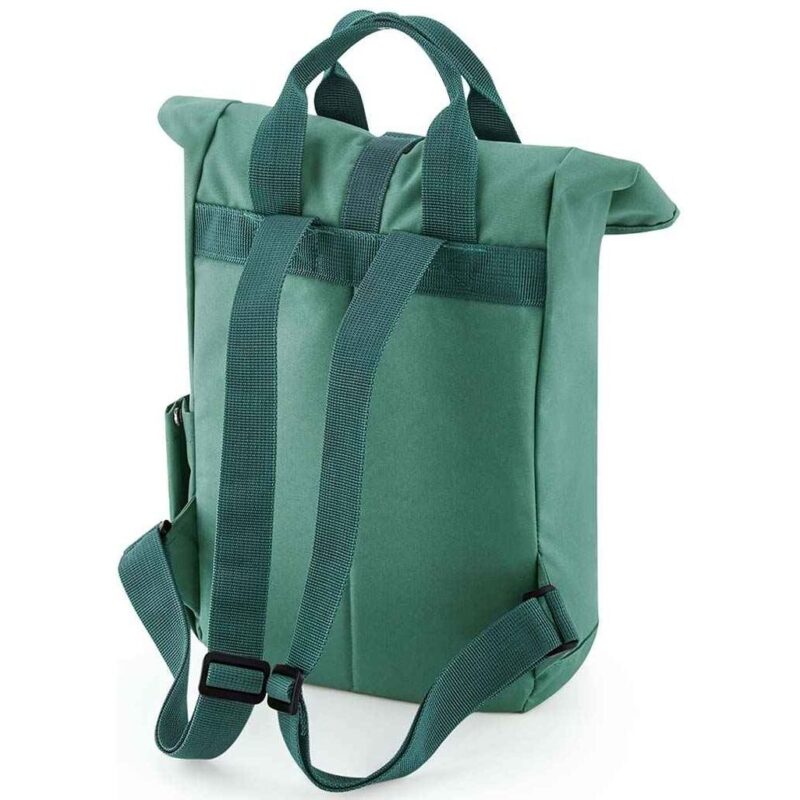 BagBase Recycled Mini Twin Handle Roll-Top Backpack