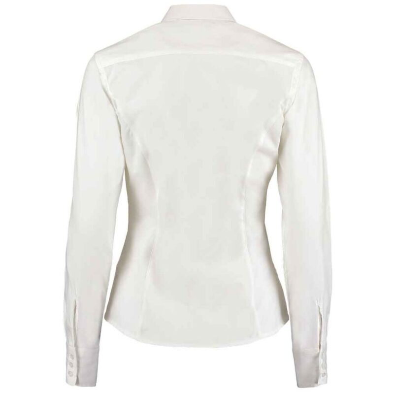 Kustom Kit Ladies Premium Long Sleeve Tailored Oxford Shirt