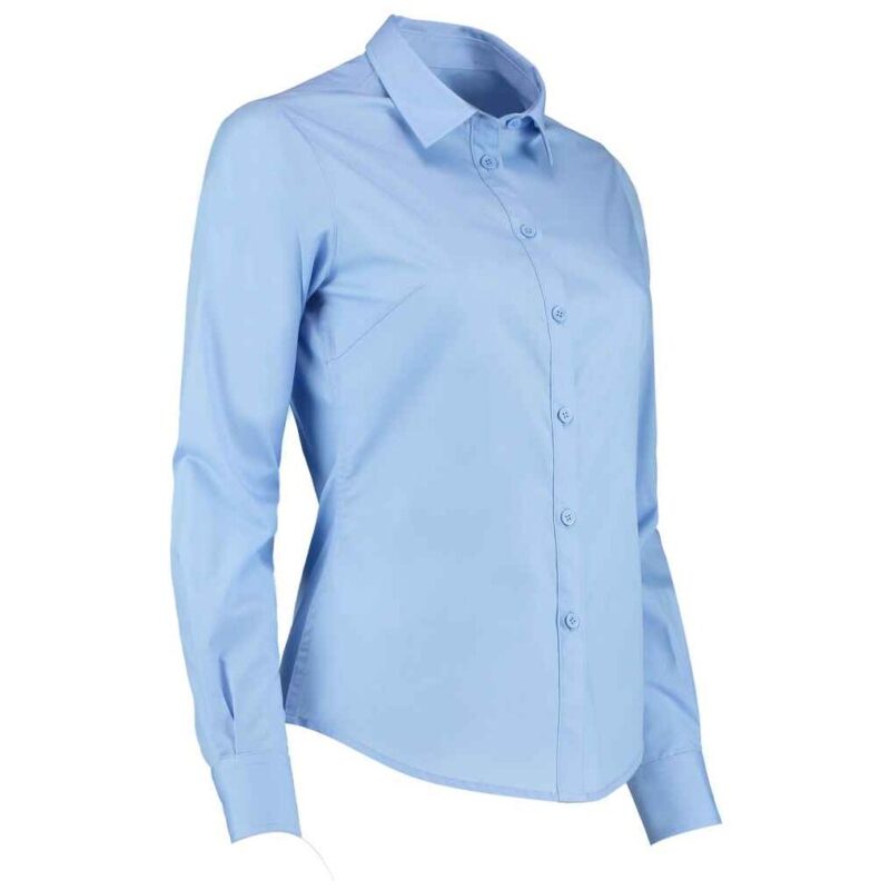 Kustom Kit Ladies Long Sleeve Tailored Poplin Shirt