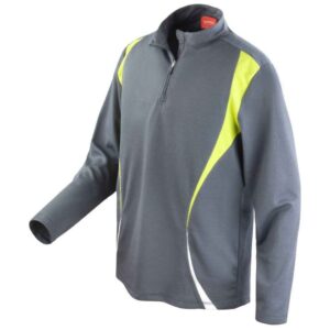 Spiro Unisex Zip Neck Trial Training Top