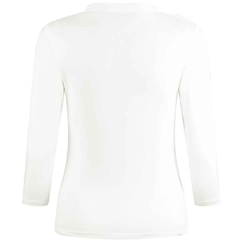 Kustom Kit Ladies 3/4 Sleeve Mandarin Collar Top