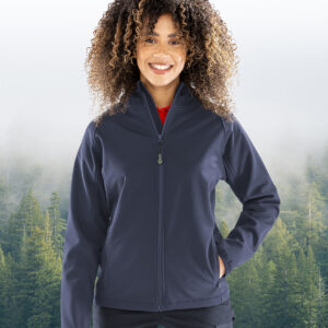 Result Recycled Ladies Three Layer Printable Hooded Soft Shell Jacket