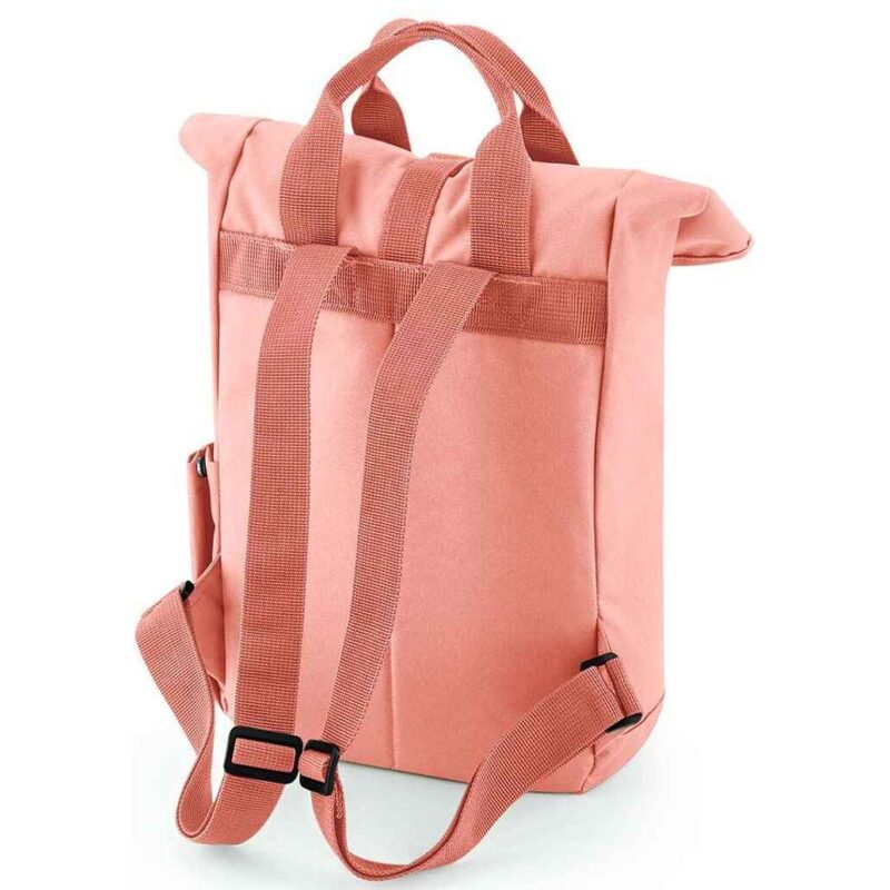 BagBase Recycled Mini Twin Handle Roll-Top Backpack