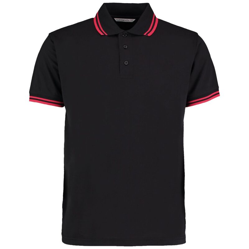 Kustom Kit Contrast Tipped Poly/Cotton Pique Polo Shirt