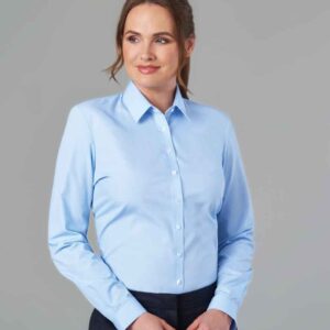Brook Taverner Ladies Selene Long Sleeve Poplin Shirt