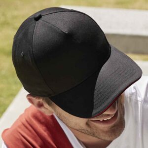 Beechfield EarthAware Classic Organic Cotton 5 Panel Sandwich Peak Cap