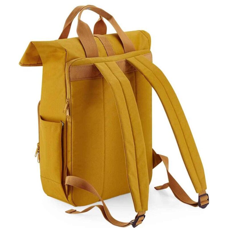 BagBase Recycled Twin Handle Roll-Top Laptop Backpack