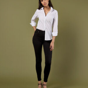 Kustom Kit Ladies Long Sleeve Tailored Poplin Shirt