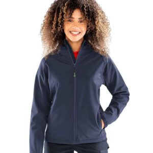 Result Recycled Ladies Three Layer Printable Hooded Soft Shell Jacket