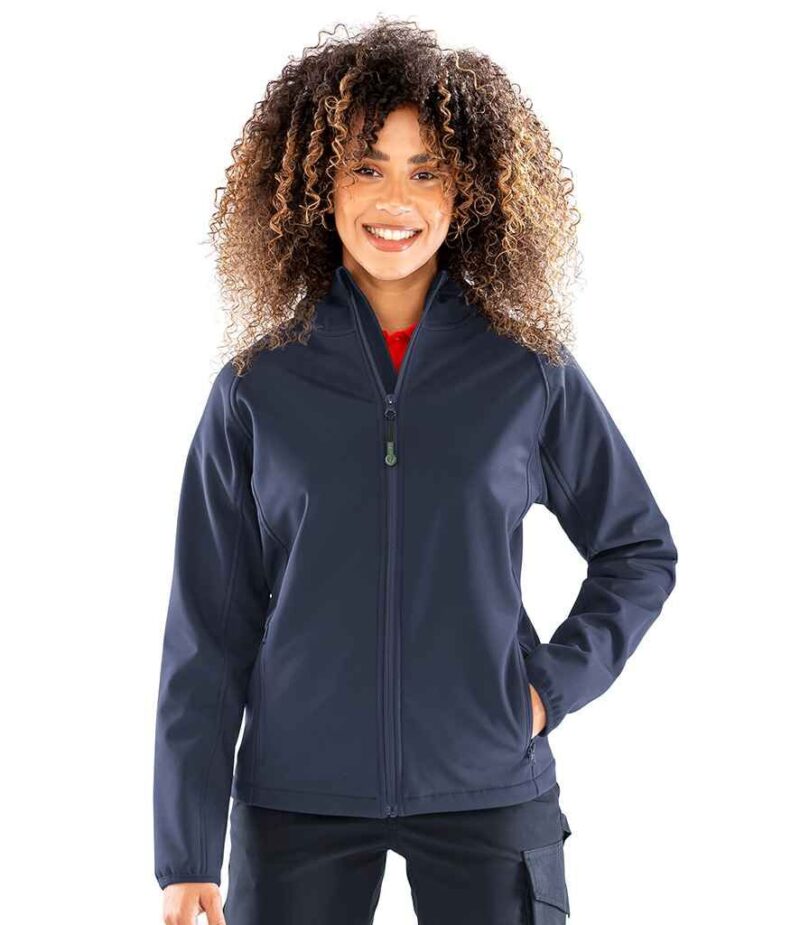 Result Recycled Ladies Three Layer Printable Hooded Soft Shell Jacket