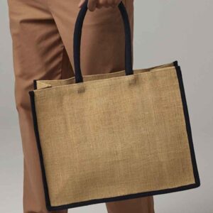 Westford Mill Natural Starched Jute Classic Shopper