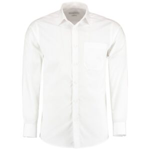 Kustom Kit Long Sleeve Tailored Poplin Shirt