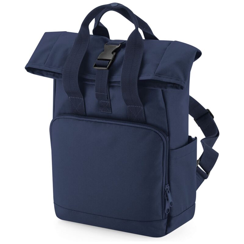 BagBase Recycled Mini Twin Handle Roll-Top Backpack