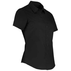 Kustom Kit Ladies Short Sleeve Tailored Poplin Shirt