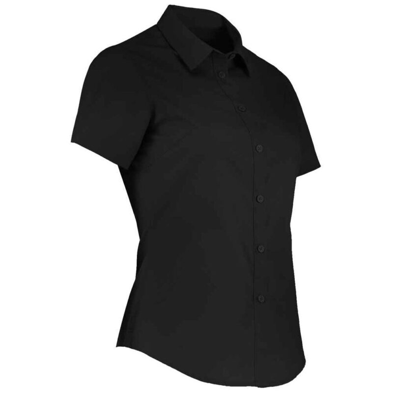 Kustom Kit Ladies Short Sleeve Tailored Poplin Shirt