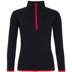 AWDis Ladies Cool Half Zip Sweat Top