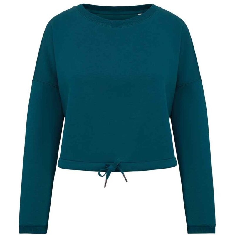 Native Spirit Ladies Oversized Cropped Sweatshirt