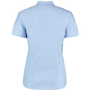 Kustom Kit Ladies Short Sleeve Tailored Workwear Oxford Shirt