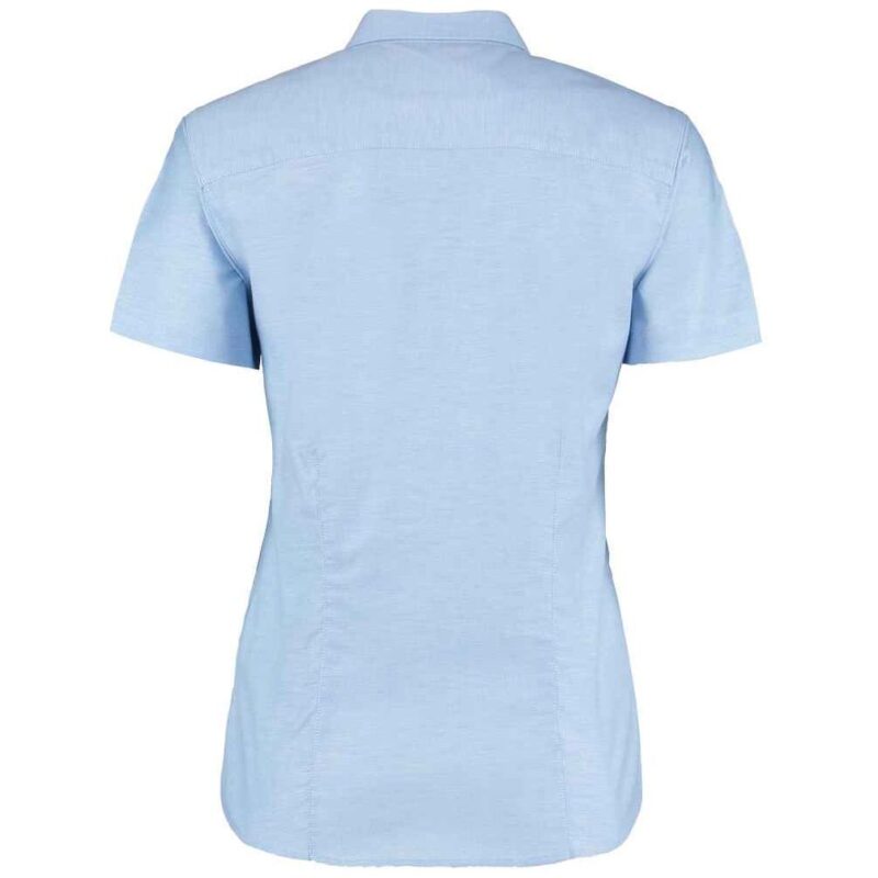 Kustom Kit Ladies Short Sleeve Tailored Workwear Oxford Shirt