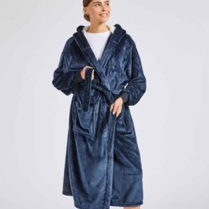 Brand Lab Unisex Hooded Cuffed Robe