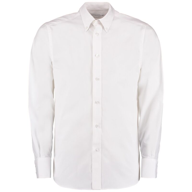 Kustom Kit Long Sleeve Tailored City Business Shirt