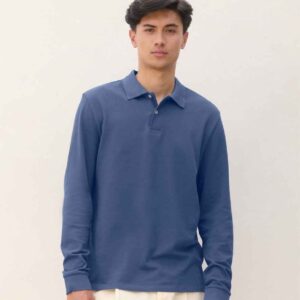 SOL'S Unisex Pacific Long Sleeve Pique Polo Shirt