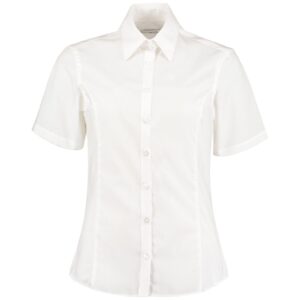 Kustom Kit Ladies Short Sleeve Tailored Business Shirt