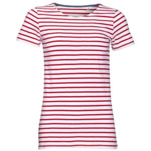 SOL'S Ladies Miles Striped T-Shirt