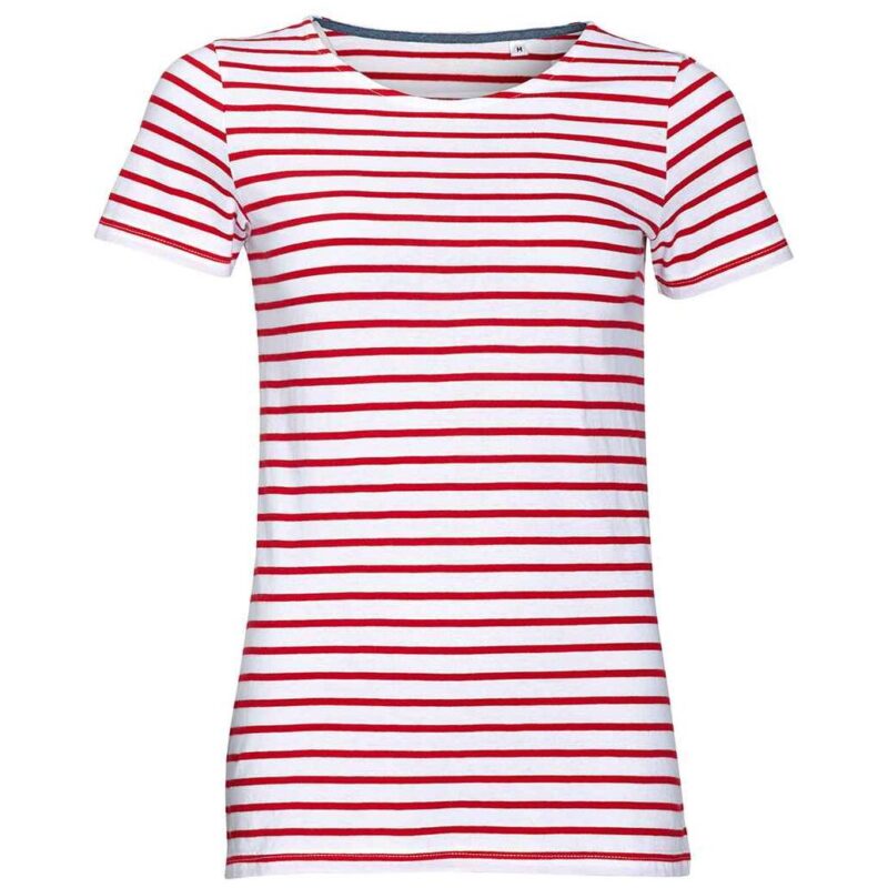 SOL'S Ladies Miles Striped T-Shirt