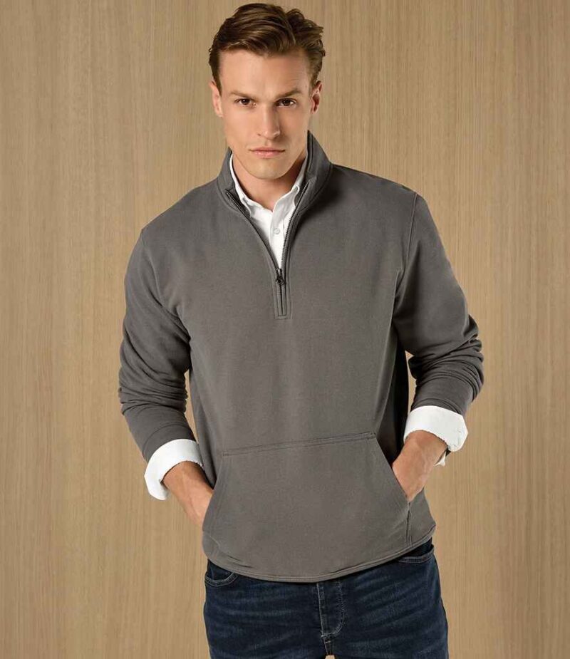 Kustom Kit Regular Fit 1/4 Zip Pique Sweatshirt