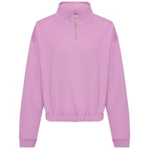 AWDis Ladies Cropped 1/4 Zip Sweatshirt