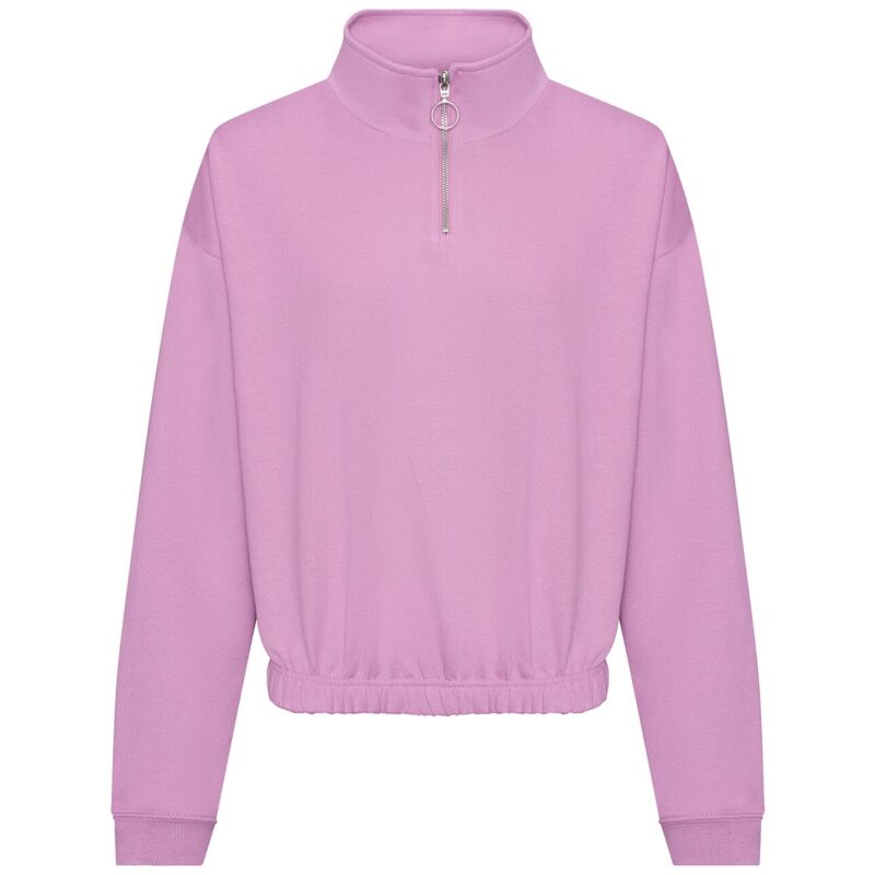AWDis Ladies Cropped 1/4 Zip Sweatshirt