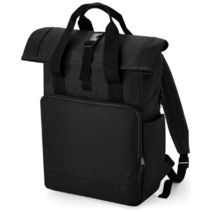 BagBase Recycled Twin Handle Roll-Top Laptop Backpack
