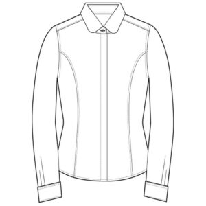 Brook Taverner Ladies Trevi Long Sleeve Poplin Shirt