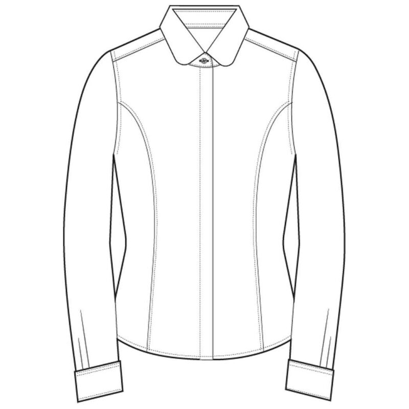 Brook Taverner Ladies Trevi Long Sleeve Poplin Shirt
