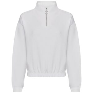 AWDis Ladies Cropped 1/4 Zip Sweatshirt